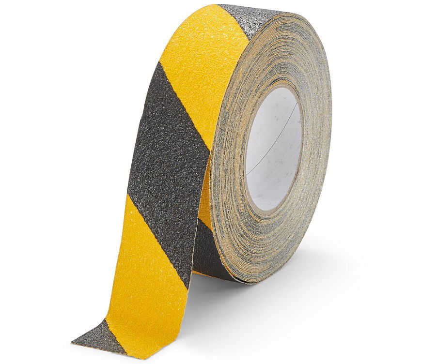 Normál érdességű, öntapadós csúszásgátló szalag sárga/fekete termék fő termékképe