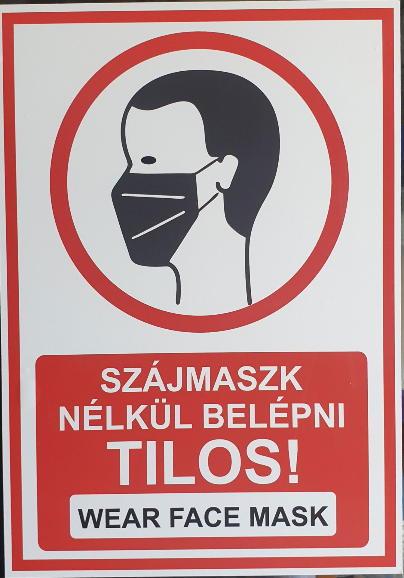 Szájmaszk használata matrica A5 termék fő termékképe