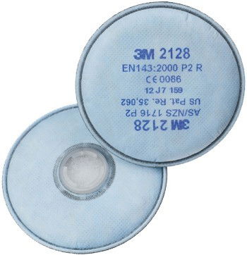3M 2128 P2 aktívszenes szűrőbetét 6100 félálarchoz, 1 pár termék fő termékképe