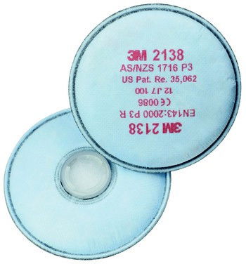 3M 2138 P3 aktívszenes szűrőbetét, 1 pár termék fő termékképe