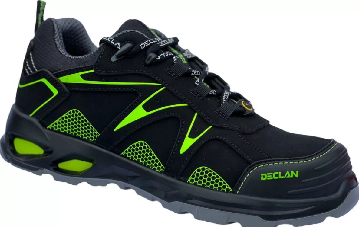 Declan 5983 RULAND S3 ESD munkavédelmi cipő zöld-fekete termék fő termékképe