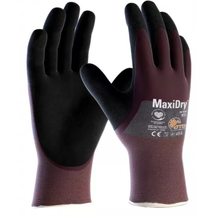 ATG Védőkesztyű Maxidry - Fekete Mártott termék fő termékképe