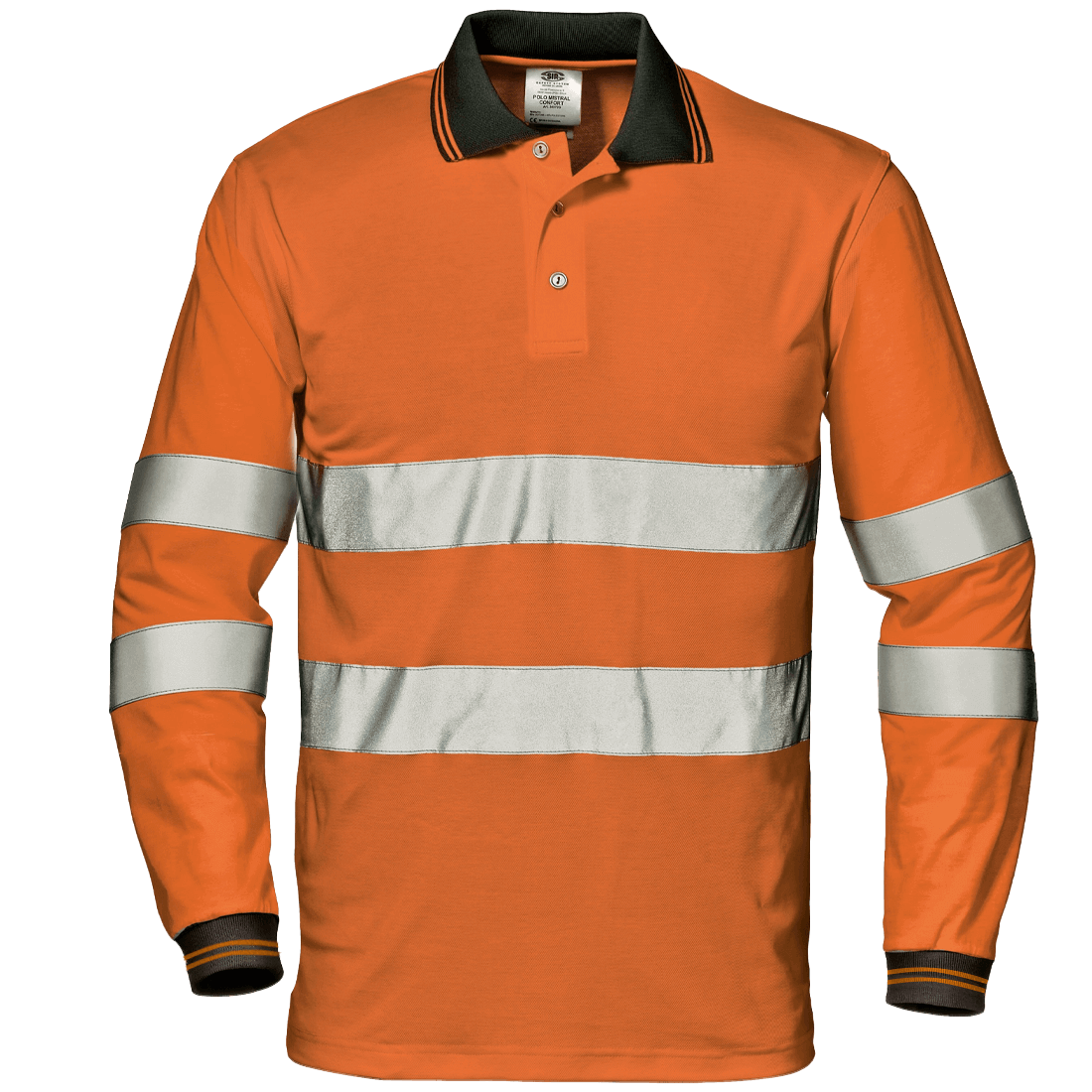 Sir Safety Max Confort Jól Láthatósági Hosszú Ujjú Piqué Póló termék fő termékképe