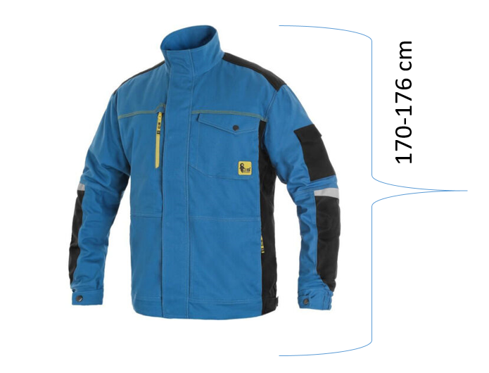 CXS Stretch Munkakabát - Royal Kék RÖVIDÍTETT termék fő termékképe