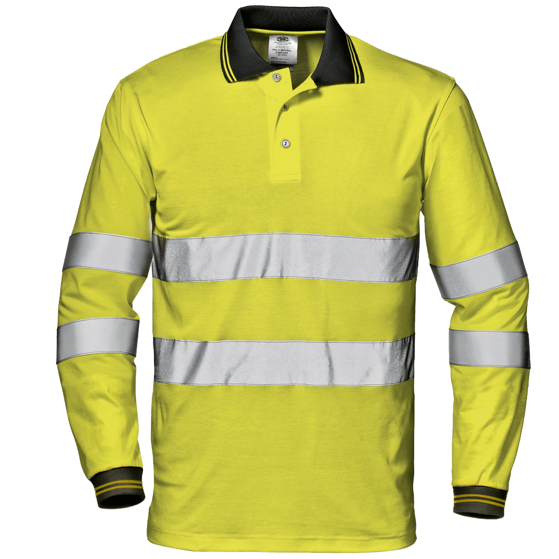 Sir Safety Max Confort Jól Láthatósági Hosszú Ujjú Piqué Póló termék fő termékképe
