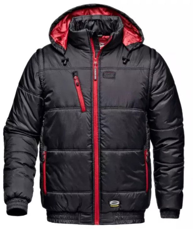 Sir Safety Patrol advance dzseki levehető ujjal, fekete-piros termék fő termékképe