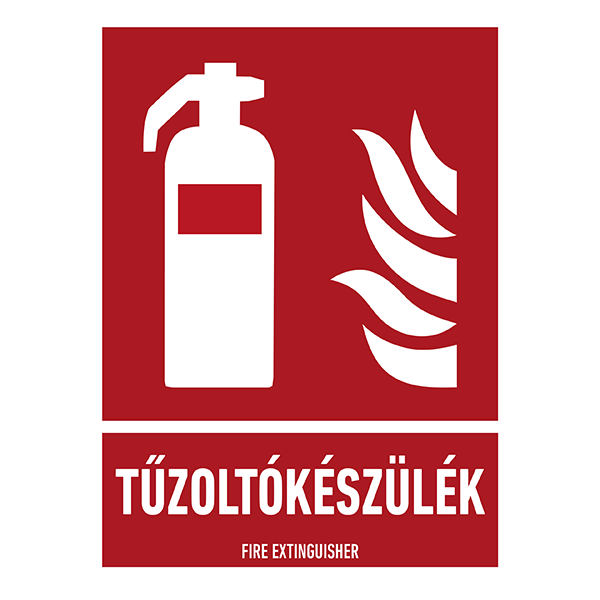 Tűzoltókészülék tábla 150x200 termék fő termékképe