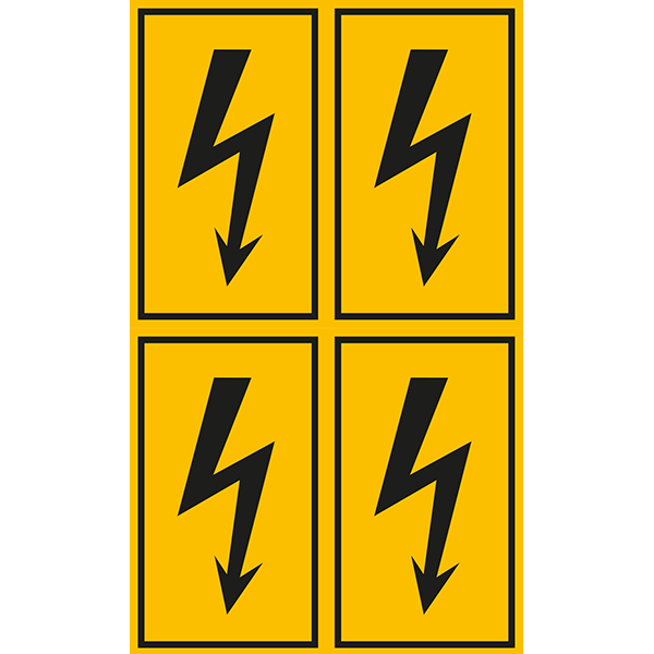 Villámjel matrica 60x100 4db termék fő termékképe