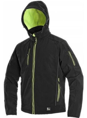 CXS Durham softshell kabát fekete/sárga termék fő termékképe