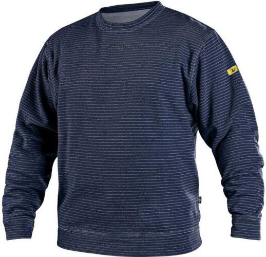 CXS Denali ESD kereknyakú pulóver sötétkék termék fő termékképe