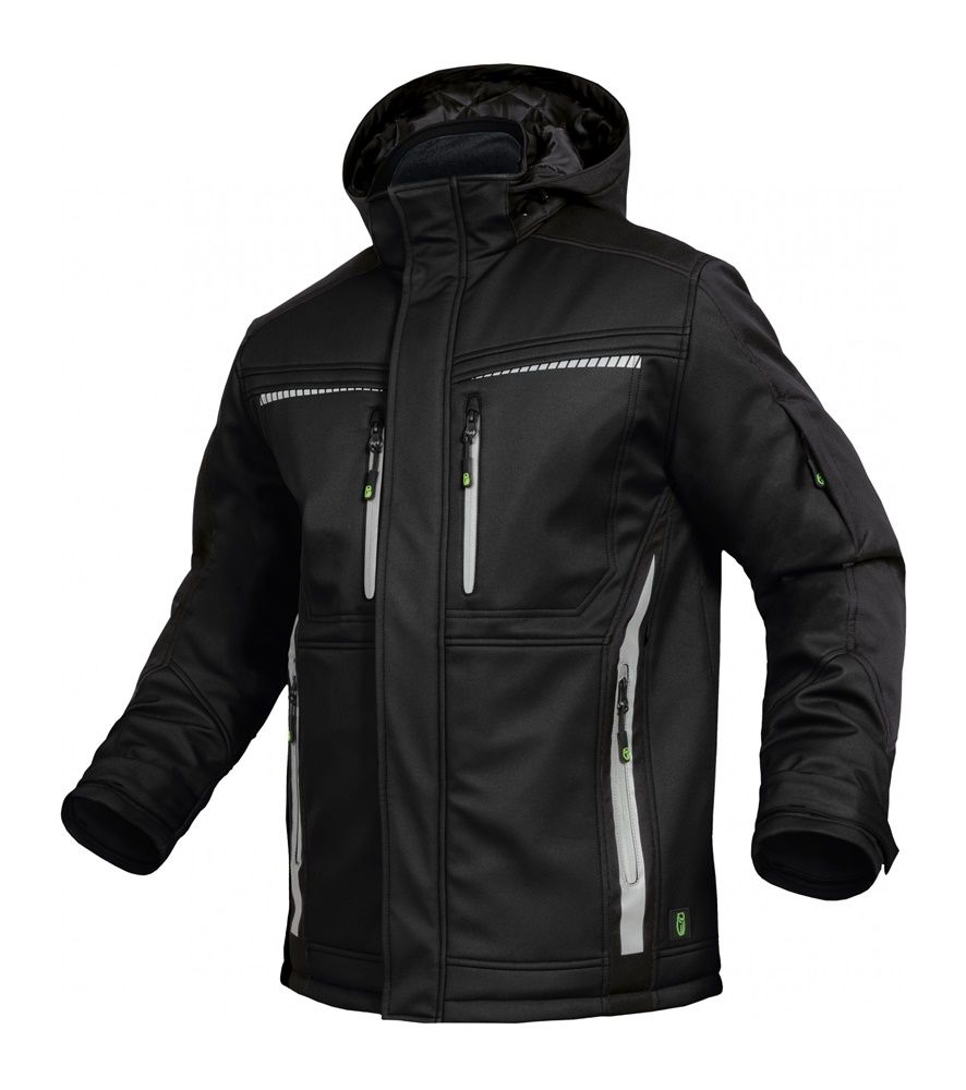 LEIB Téli Softshell kabát - hővisszaverő béléssel, fekete termék fő termékképe