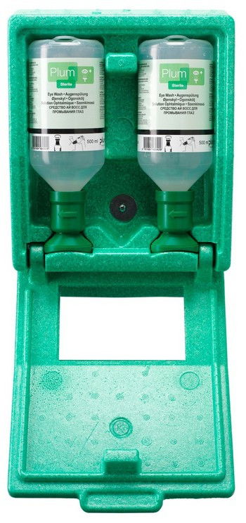 Plum két darab 0,5 literes szemöblítő, ütésálló polisztirol fali dobozban, tükörrel termék fő termékképe
