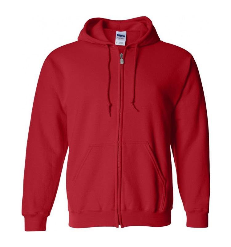 Gildan Kapucnis Cipzáras Pulóver termék fő termékképe