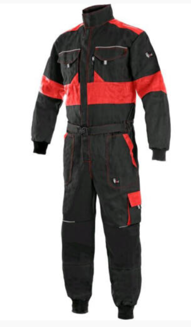 CXS Munkavédelmi Overál- Luxy Robert Fekete-Piros termék fő termékképe