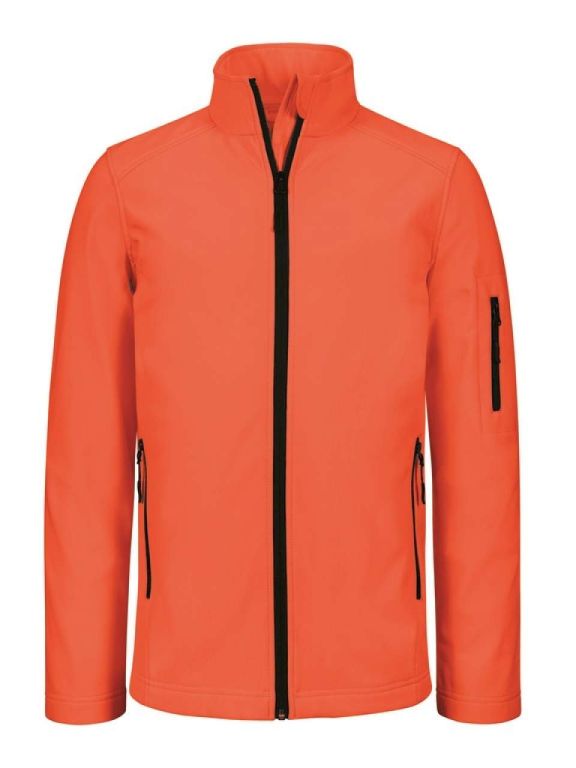 Kariban Unisex softshell dzseki 3 rétegű, fluo narancs termék fő termékképe
