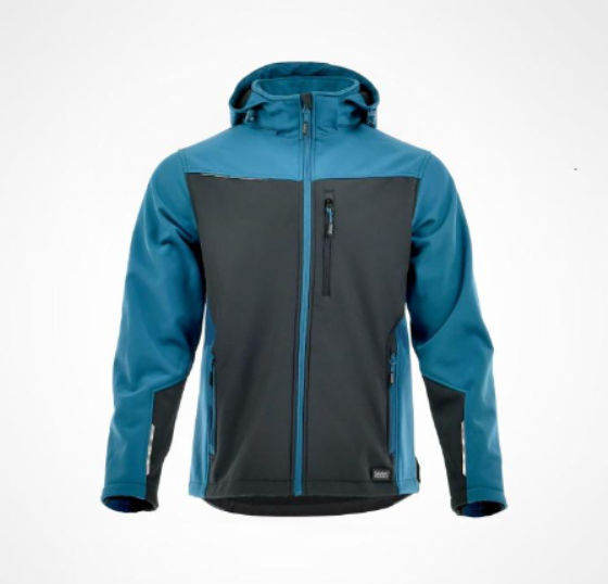 Sara Comfort Plus softshell pulóver - fekete-petrol kék termék fő termékképe