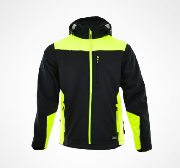Sara Comfort Plus softshell pulóver - fekete-sárga termék fő termékképe