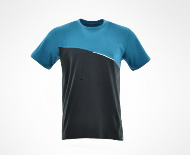 Sara Comfort Plus 100% Pamut póló - fekete-petrol kék termék fő termékképe