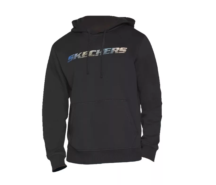 Skechers SWEATS GRADIEN KAPUCNIS PULÓVER - Fekete termék fő termékképe