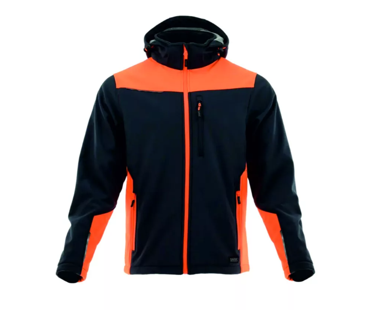 Sara Comfort Plus softshell kabát - szürke-narancs termék fő termékképe