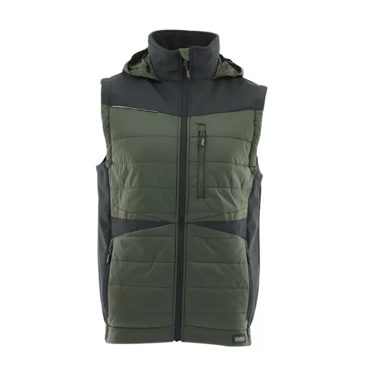 Sara Comfort Plus bélelt mellény - zöld termék fő termékképe