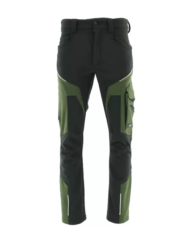 Sara Comfort Winter bélelt softshell deréknadrág - fekete-zöld termék fő termékképe