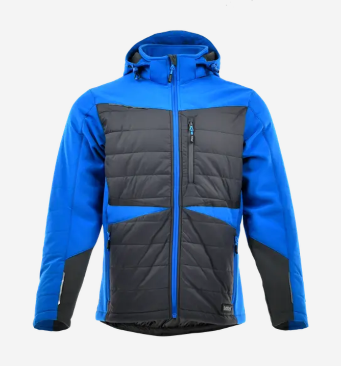 Sara Comfort Winter Hybrid bélelt kabát - s.szürke - égkék termék fő termékképe