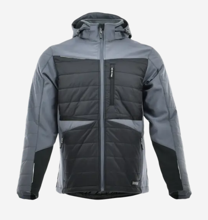 Sara Comfort Winter Hybrid bélelt kabát - fekete - szürke termék fő termékképe