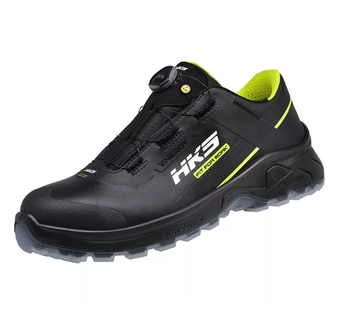HKS Energy Airguard Boa gyorsfűzős S3L ESD félcipő - fekete - neon termék fő termékképe