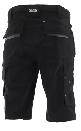 Sara Actiflex rövidnadrág rugalmas, slim, Fekete-szürke termék fő termékképe