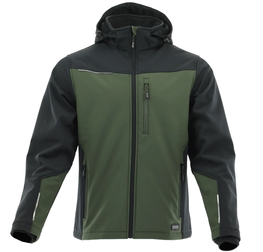 Sara Comfort Plus softshell kabát zöld - fekete termék fő termékképe