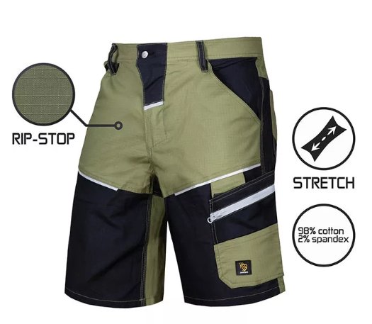 Procera Lander rip-stop rövidnadrág, stretch, zöld termék fő termékképe