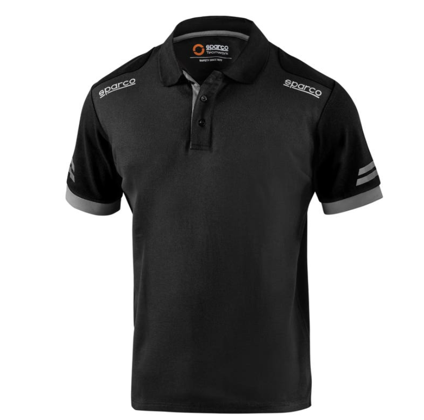 Sparco Toledo Tech munkaruha galléros póló - Fekete/Szürke termék fő termékképe