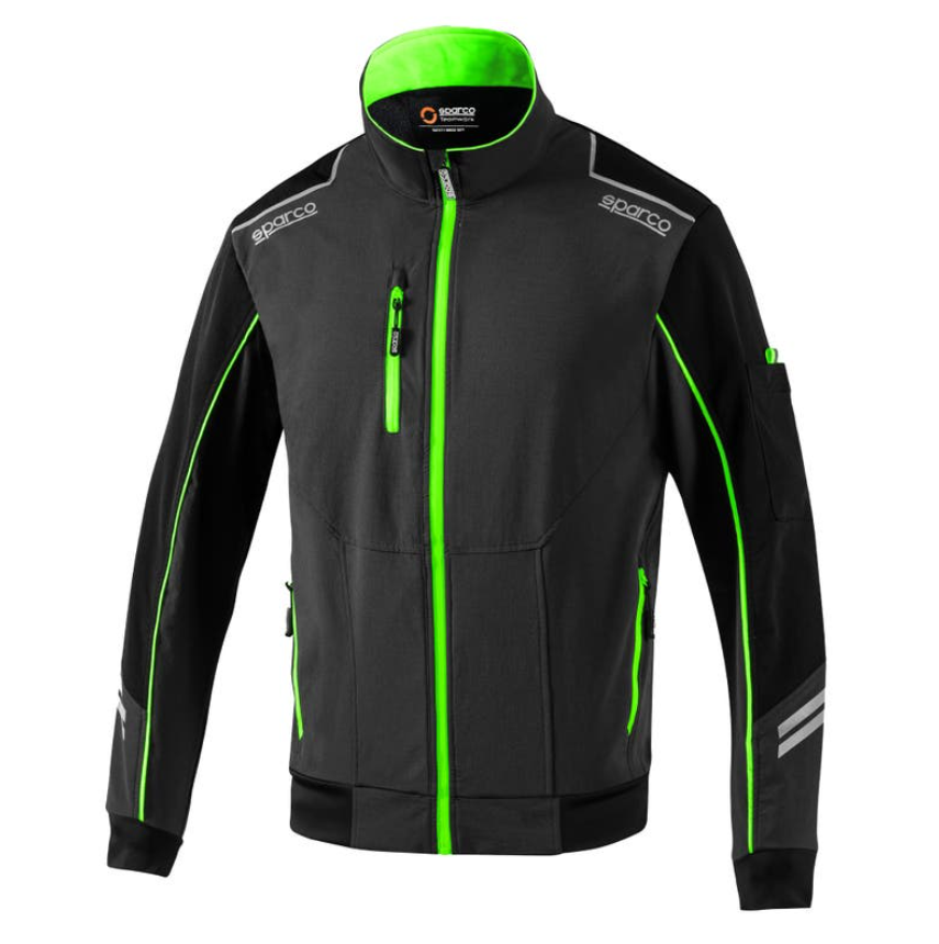 Sparco Austin Light softshell munkaruha kabát - Szürke/Zöld termék fő termékképe