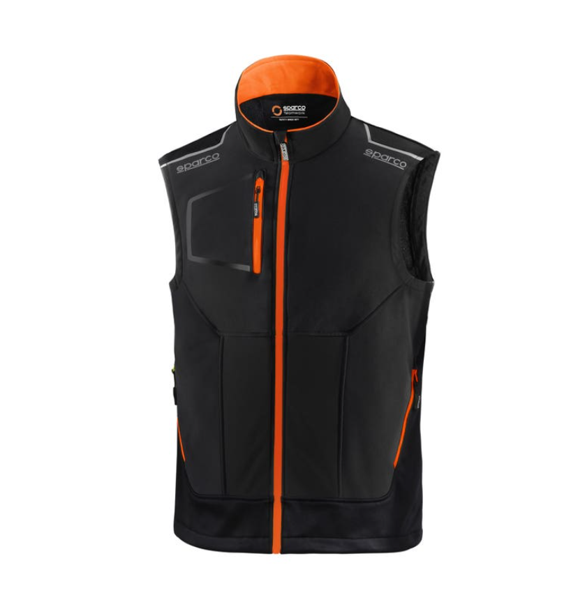 Sparco Illinois Tech Light Vest munkaruha mellény - Fekete/Narancs termék fő termékképe