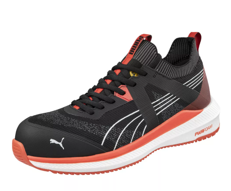 Puma Safety Puma Turbo BLK/Red S1PS ESD FO HRO SR munkavédelmi cipő termék fő termékképe