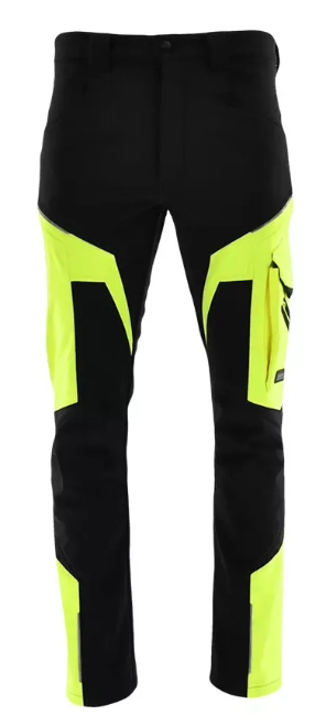 Sara Comfort Winter bélelt softshell deréknadrág - fekete-neonsárga termék fő termékképe