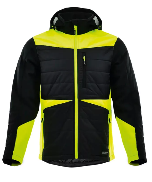 Sara Comfort Winter Hybrid bélelt kabát fekete - sárga termék fő termékképe