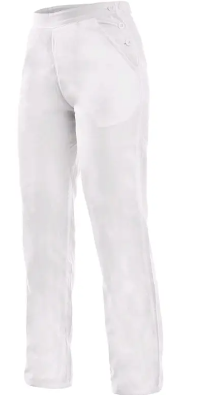 CXS Darja fehér női derekas nadrág 100% pamut termék fő termékképe