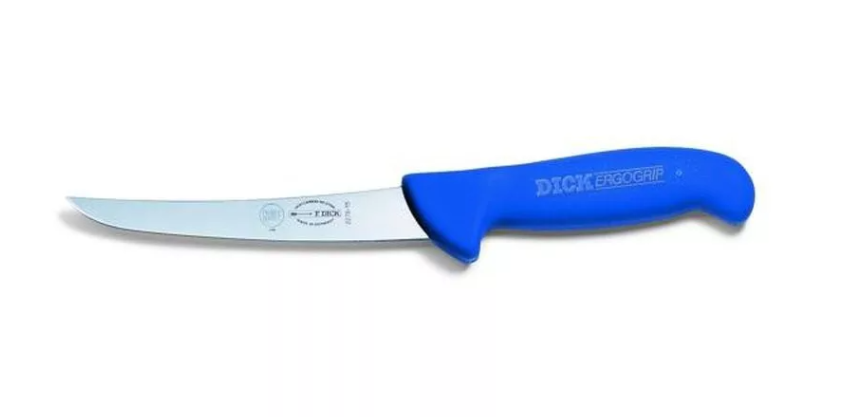 DICK ErgoGrip csontozókés, skandináv változat (15 cm) ívelt, normál, kék termék fő termékképe