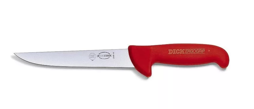 DICK ErgoGrip szúrókés (21 cm) egyenes, széles, piros termék fő termékképe