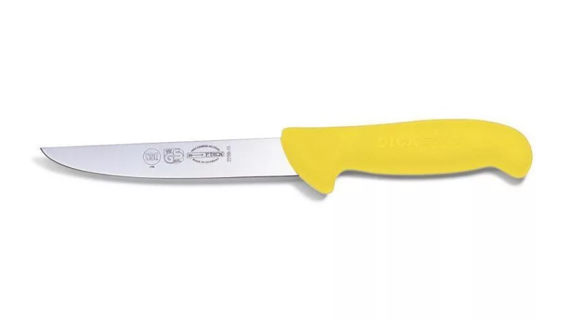 DICK ErgoGrip csontozókés (13 cm) egyenes, széles, sárga termék fő termékképe