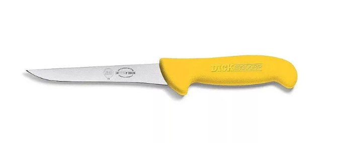 DICK ErgoGrip csontozókés (13 cm) egyenes, normál, sárga termék fő termékképe