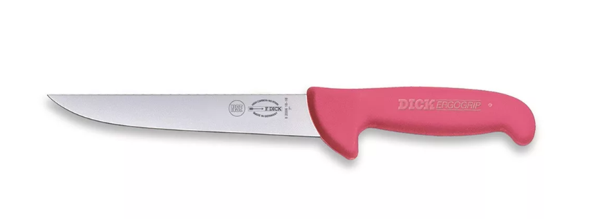 DICK ErgoGrip szúrókés (18 cm) egyenes, széles, pink termék fő termékképe