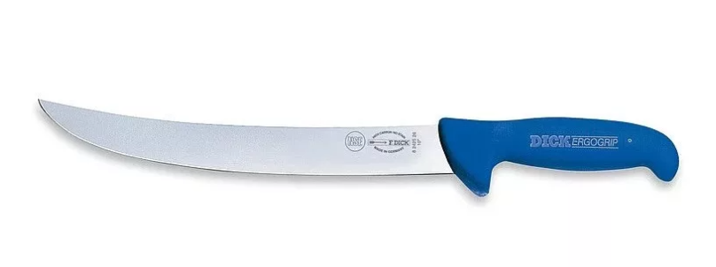 DICK ErgoGrip henteskés (26 cm) merev, ívelt, vékony, kék termék fő termékképe