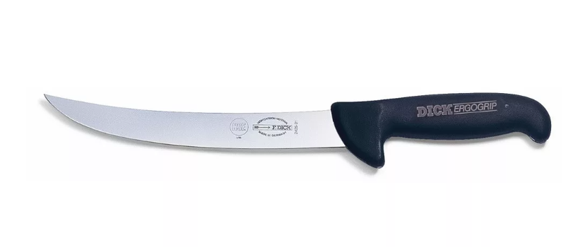 DICK ErgoGrip henteskés (21 cm) merev, ívelt, vékony, fekete termék fő termékképe