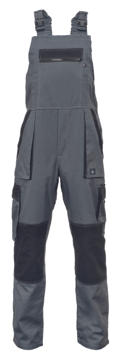 Cerva Max Summer nyári pamut kantáros munkanadrág, szürke-fekete termék fő termékképe