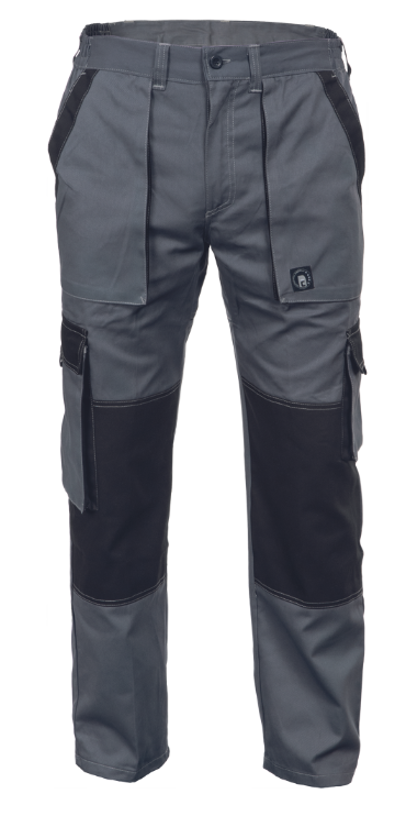 Cerva Max Summer nyári pamut munkanadrág, szürke-fekete termék fő termékképe