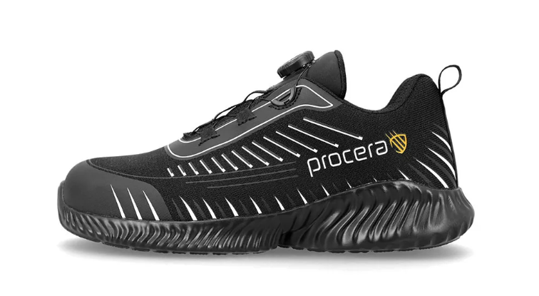 Procera Texo-Fly Larox Spin S1P gyorsfűzős félcipő - fekete termék fő termékképe