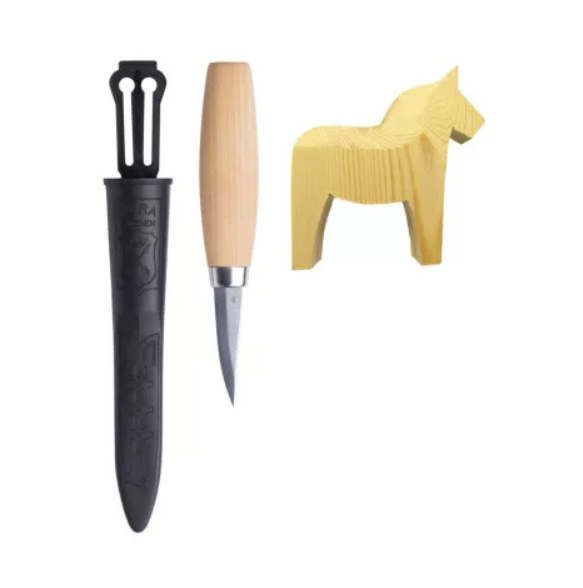 MORAKNIV Fafaragó készlet (faragókés+lovacska) termék fő termékképe